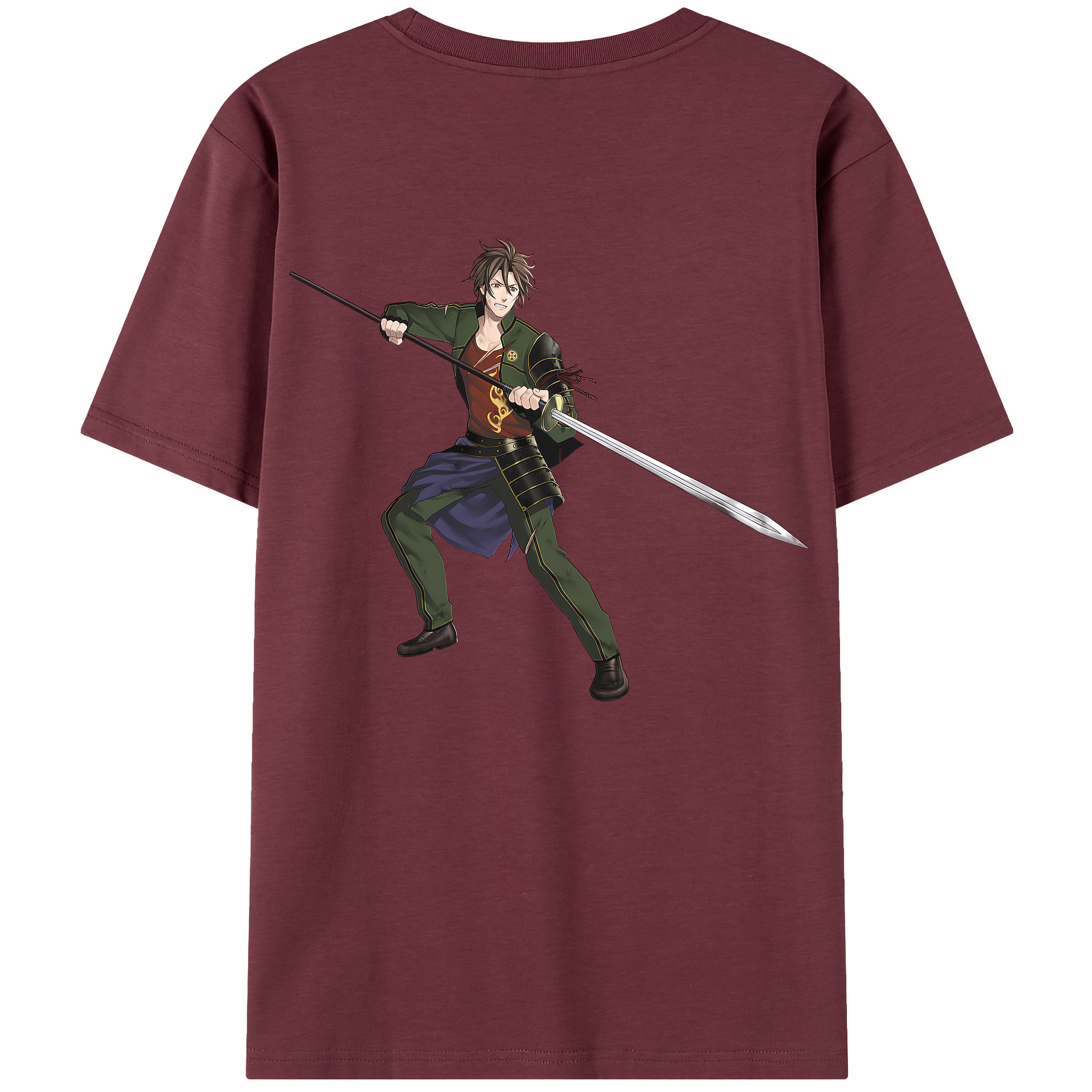 （画像用） 刀剣乱舞 Touken Ranbu 綿100％半袖Tシャツ（背面プリント）
